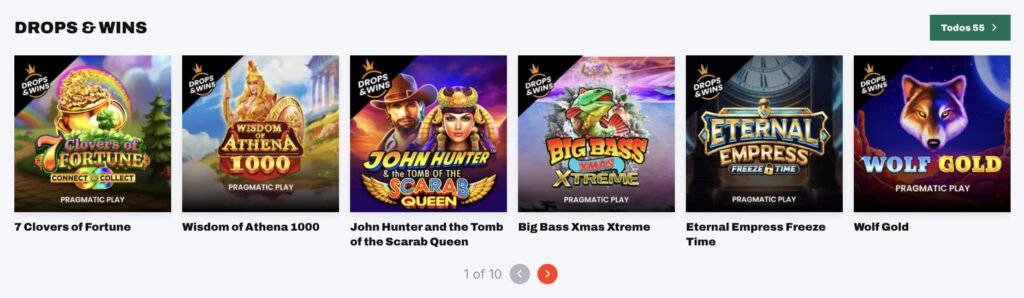 drops and wins en betwarrior casino