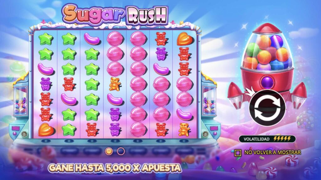 interfaz de sugar rush 
