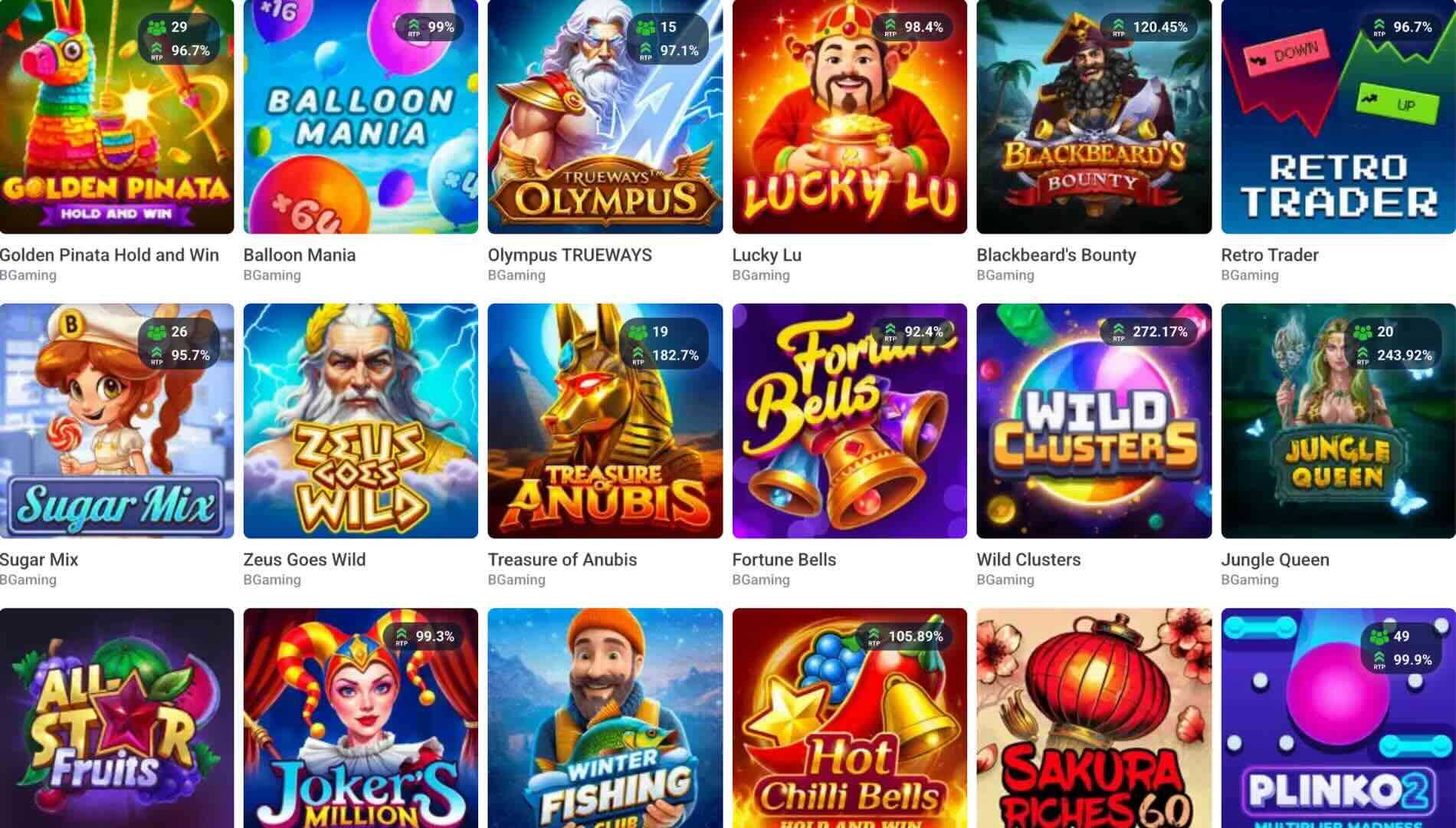 Los 10 Mejores Tragamonedas de BGaming | Ranking
