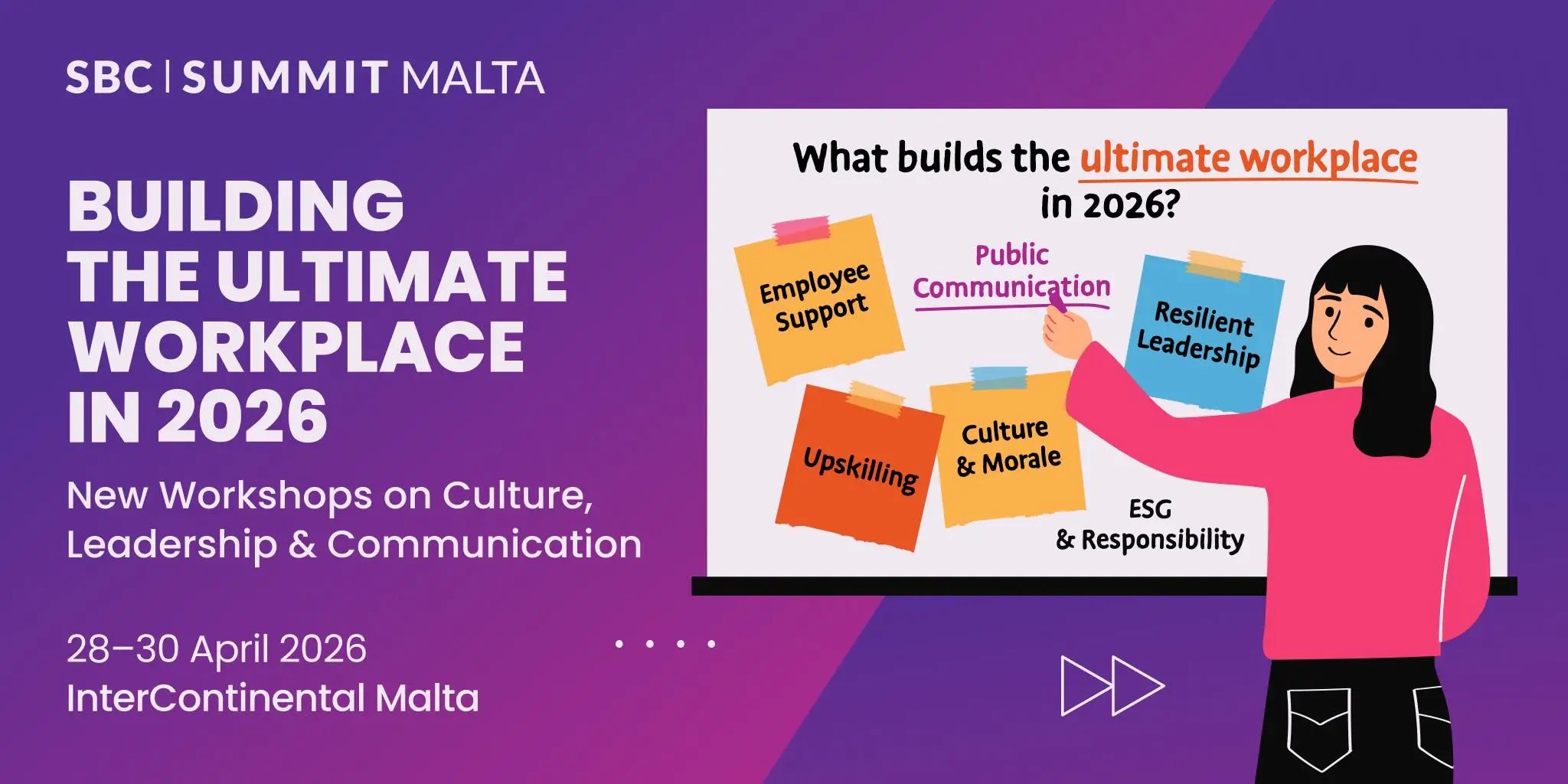 SBC Summit Malta 2026 Presenta Workshops Sobre Cultura, Liderazgo y Comunicación