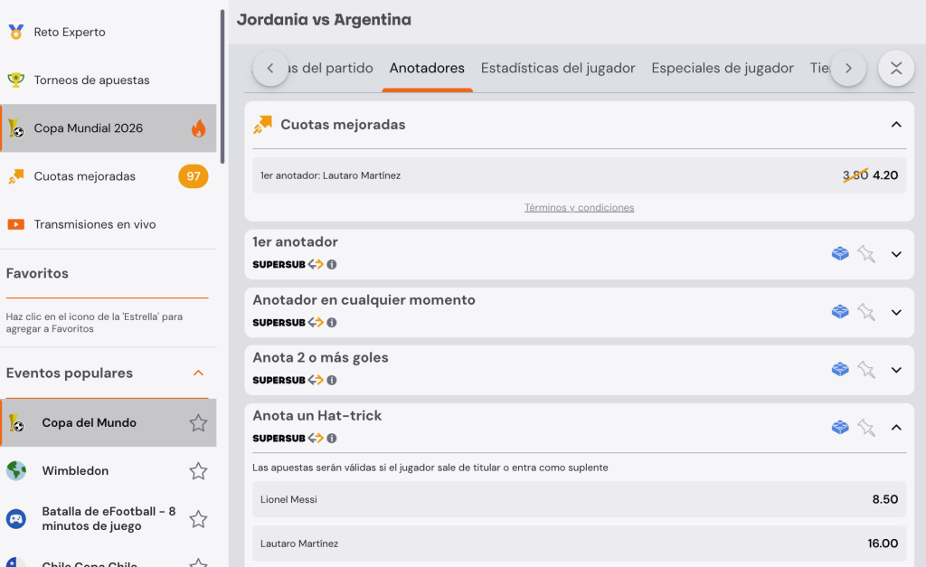 Ejemplo de Betsson