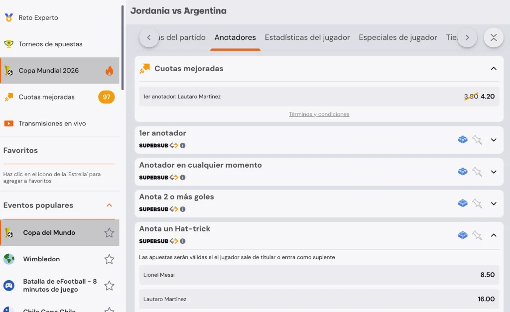 Ejemplo de Betsson