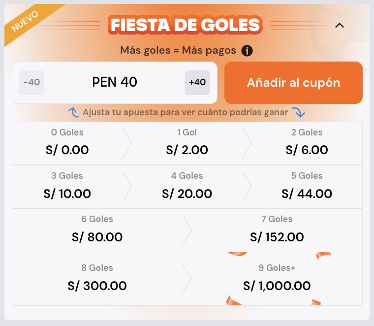 fiesta de goles betsson